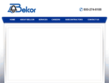 Tablet Screenshot of belcorbuilders.com